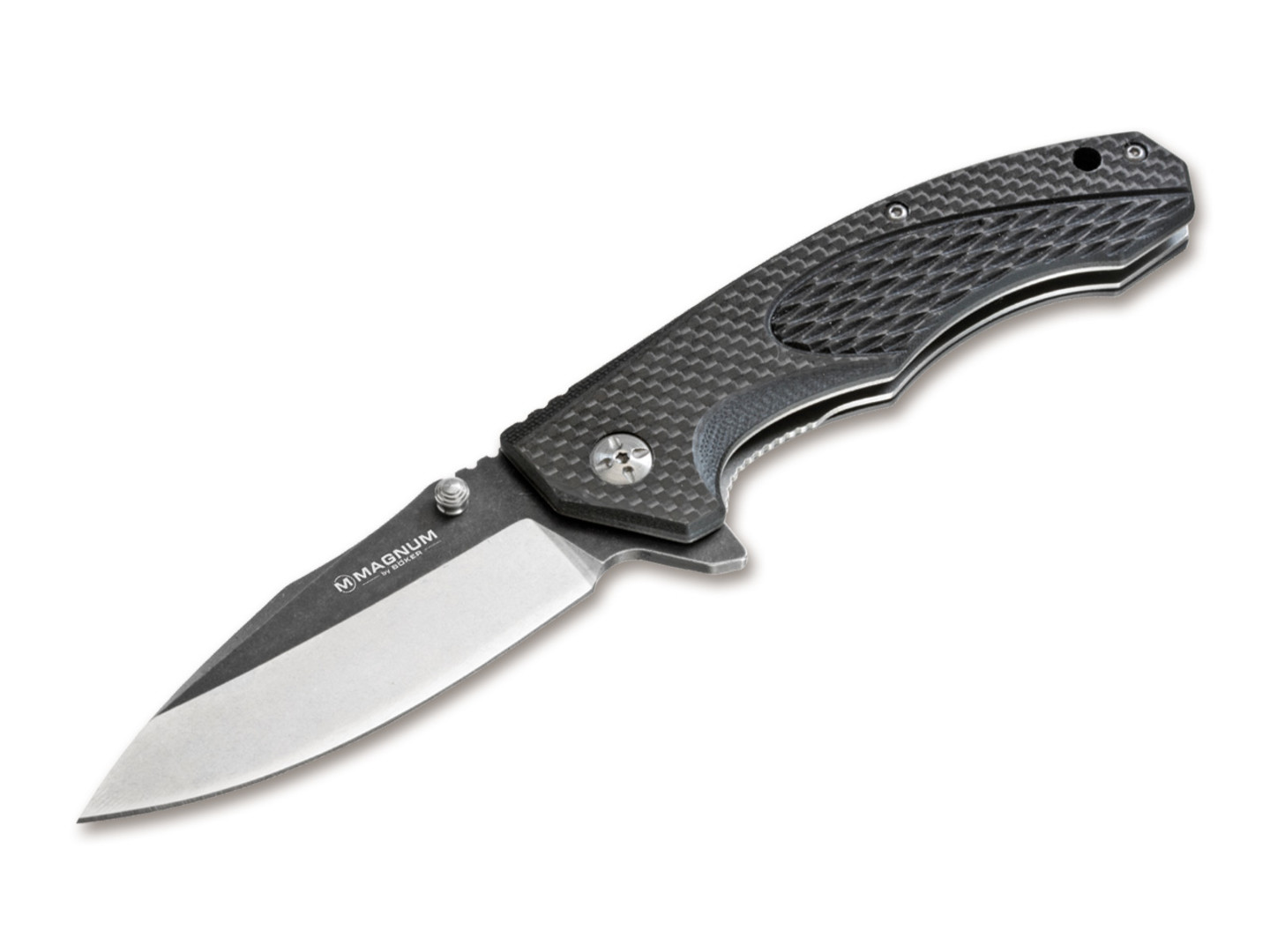 Нож Magnum Omen 01SC057 сталь 440A рукоять G10, Carbon fiber