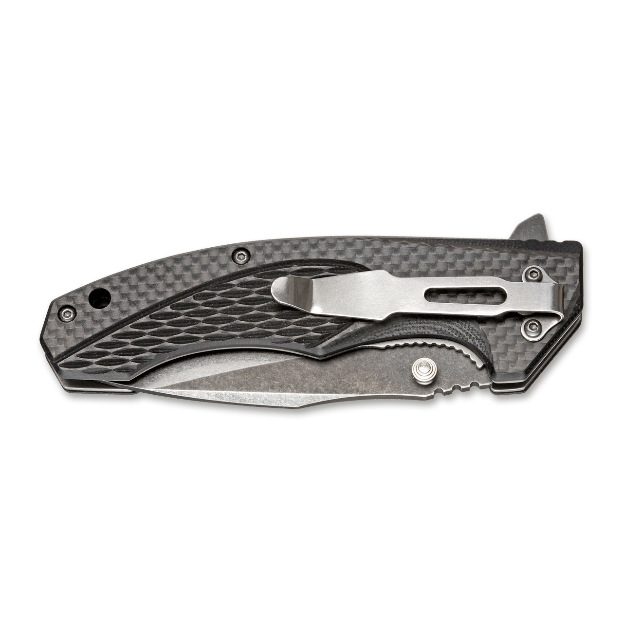 Нож Magnum Omen 01SC057 сталь 440A рукоять G10, Carbon fiber
