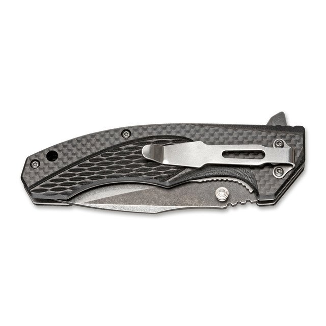 Нож Magnum Omen 01SC057 сталь 440A рукоять G10, Carbon fiber