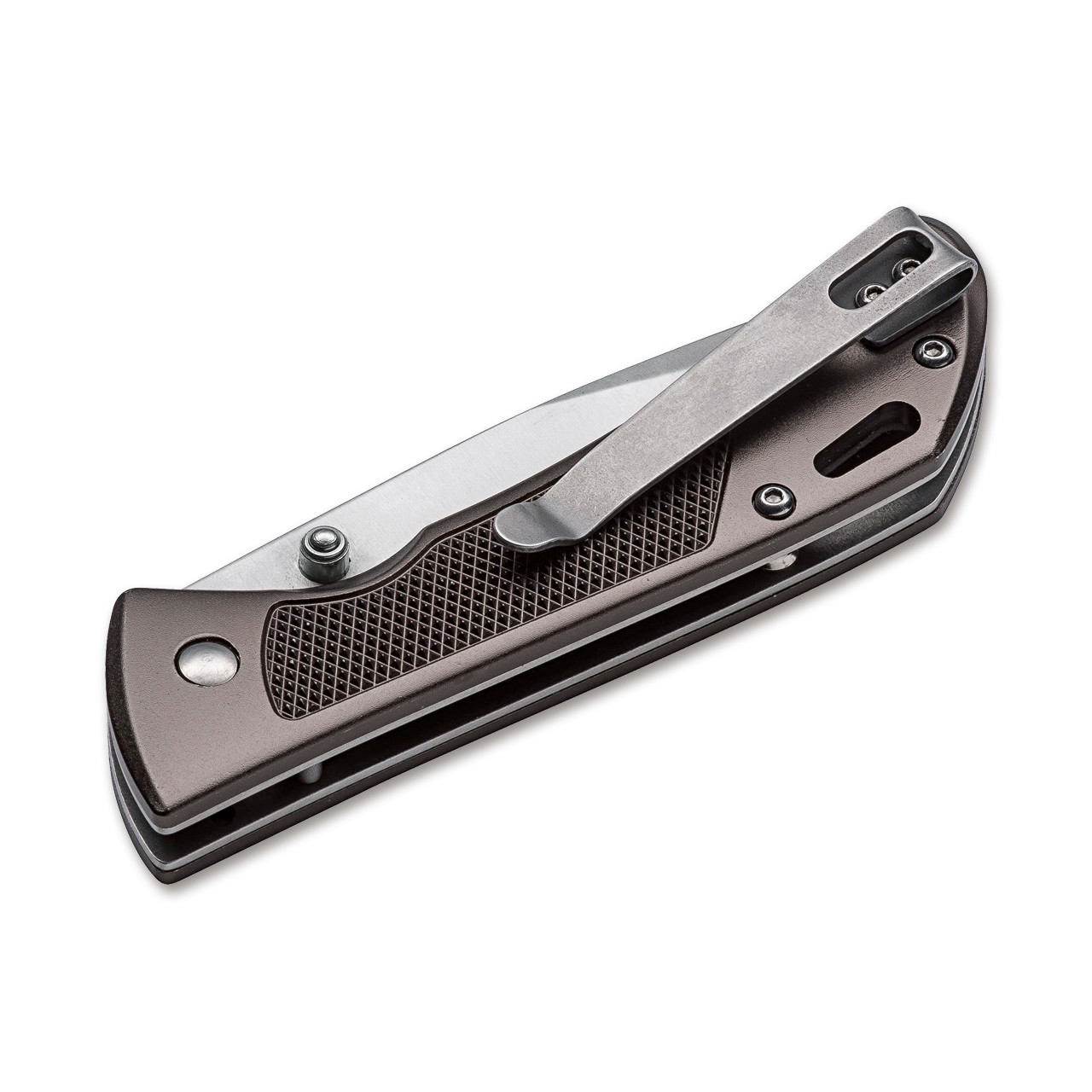 Нож Magnum Advance Checkering Dark Bronze 01RY303 сталь 440A рукоять Aluminum