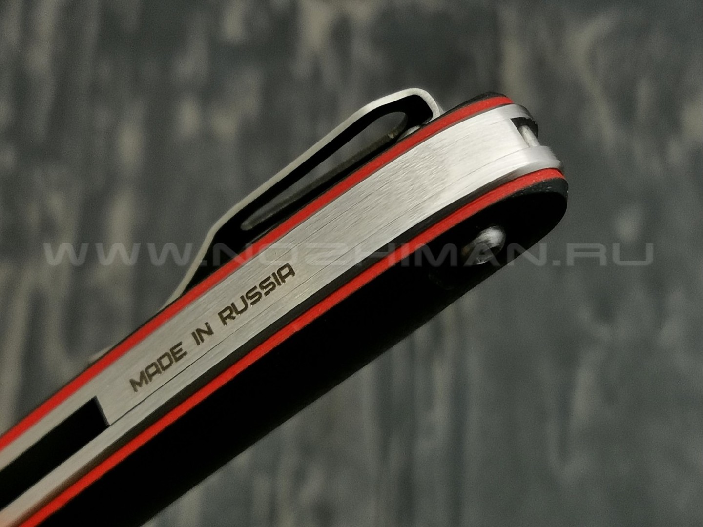 N.C.Custom нож Minimus сталь X105, рукоять G10 Black & Red