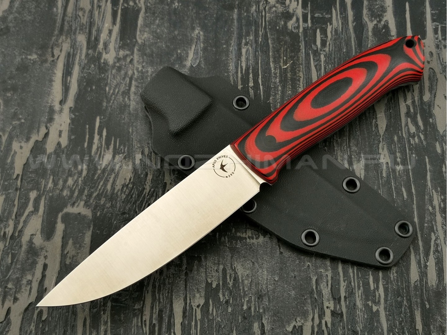 Apus Knives нож Guard Dog сталь M390 рукоять G10 Black & Red