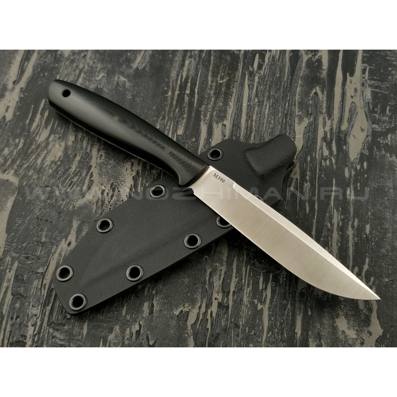 Апус нож Toothpick сталь M390, рукоять G10 black