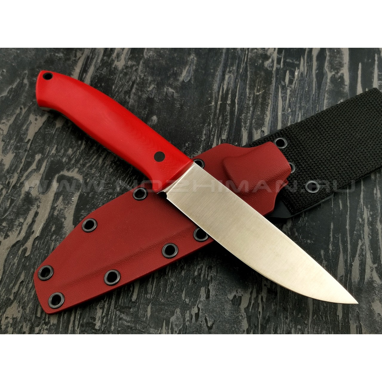 Апус нож Guard Dog сталь K110, рукоять G10 red