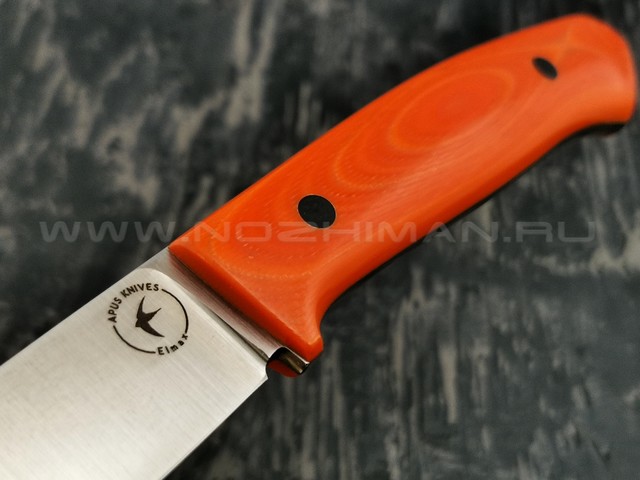 Apus Knives нож Fishman сталь Elmax рукоять G10 Orange