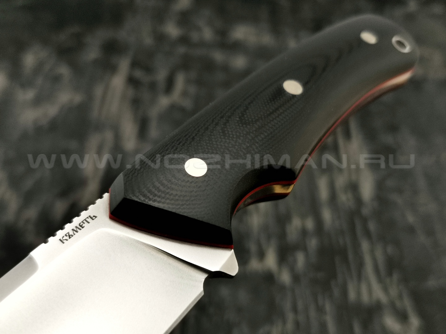 Кметъ нож Акула сталь M390 рукоять G10 black