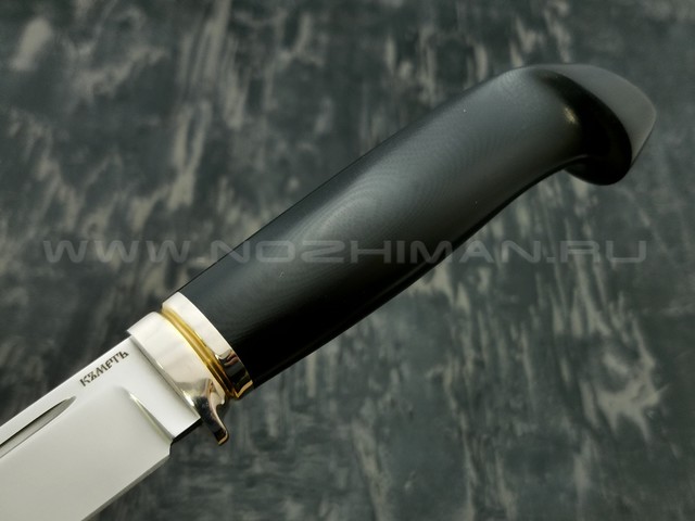 Кметъ нож Разведка-2 сталь CTS-XHP рукоять G10, мельхиор