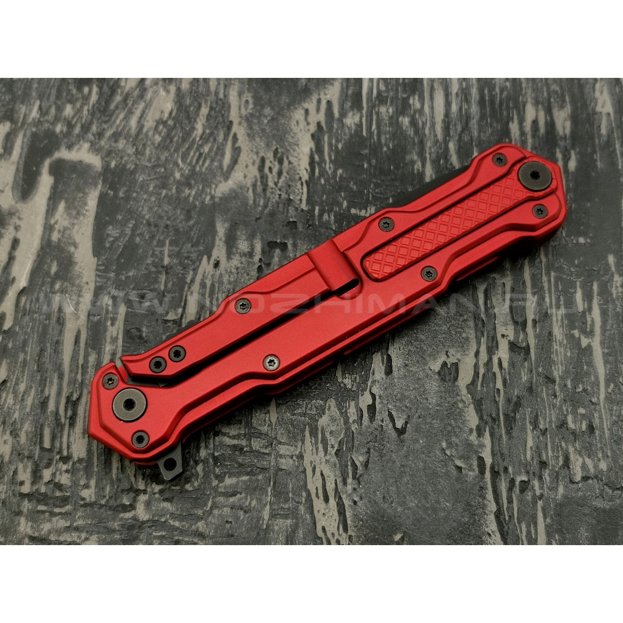 Mr.Blade нож Cosmo сталь Sleipner Black DLC, рукоять Aluminum Ergal Red