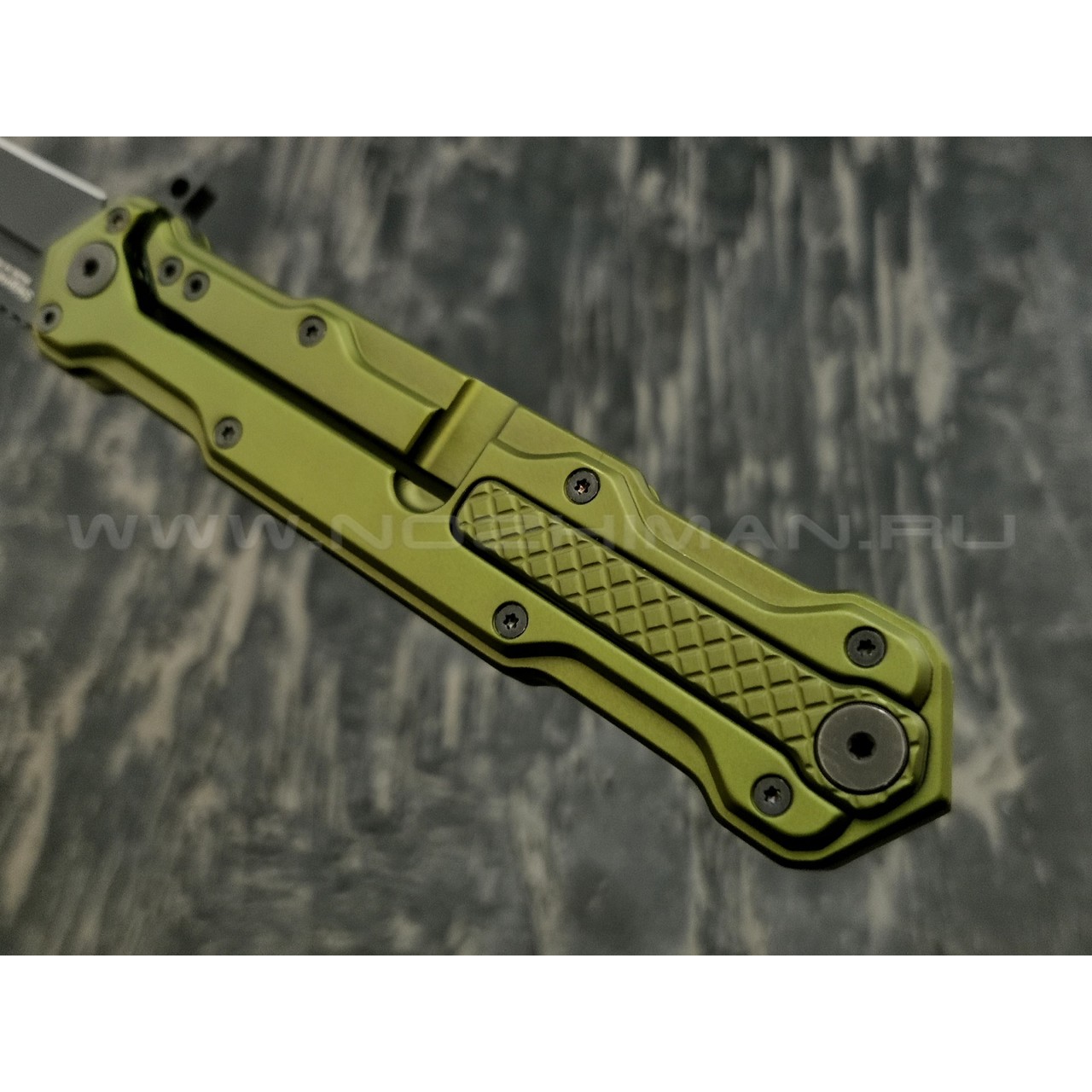 Mr.Blade нож Cosmo сталь Sleipner Black DLC, рукоять Aluminum Ergal Green