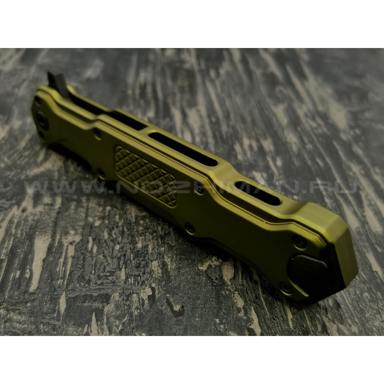 Mr.Blade нож Cosmo сталь Sleipner Black DLC, рукоять Aluminum Ergal Green