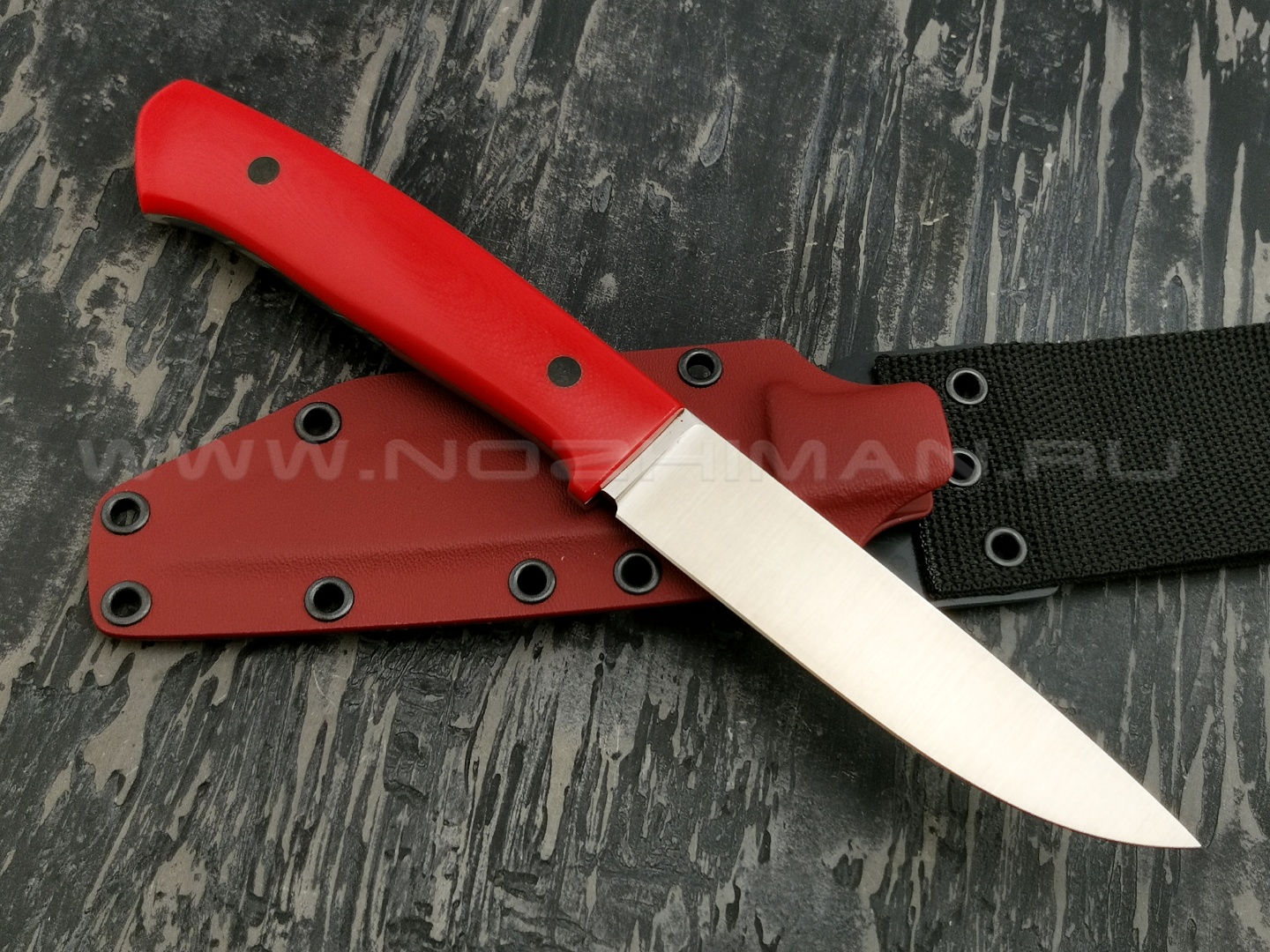 Apus Knives нож Fishman сталь N690 рукоять G10 red