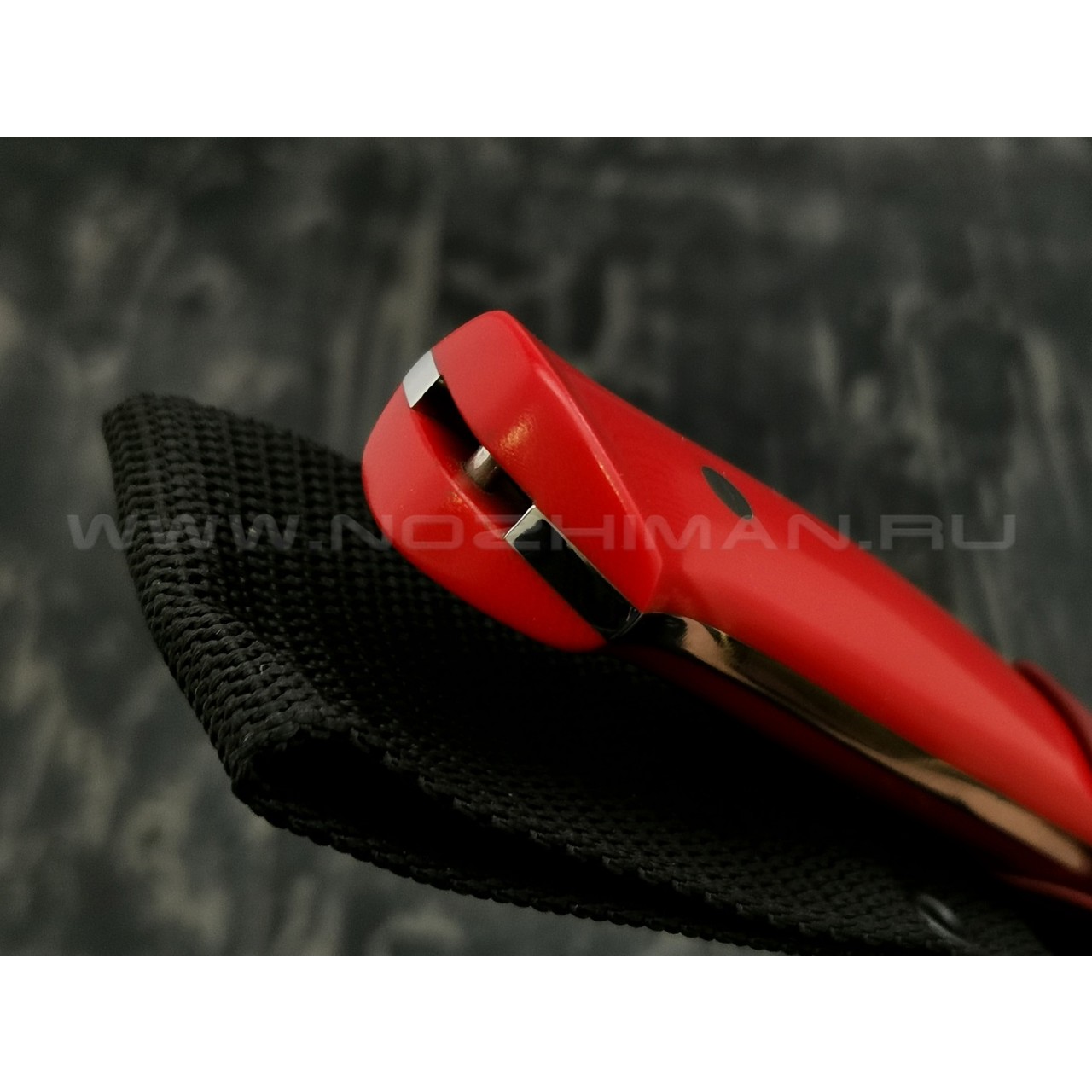 Апус нож Fishman сталь N690 рукоять G10 red