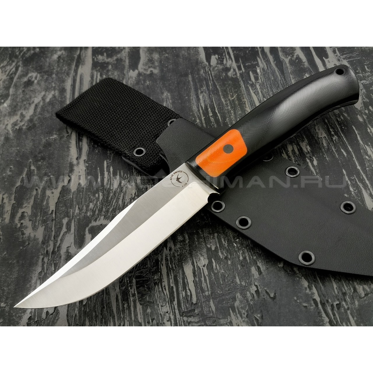 Апус нож Destruktor West сталь K110 рукоять G10 black & orange