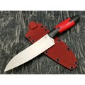Апус нож Santoku сталь N690 рукоять G10 puzzle black & red Апус нож Santoku сталь N690 рукоять G10 puzzle black & red