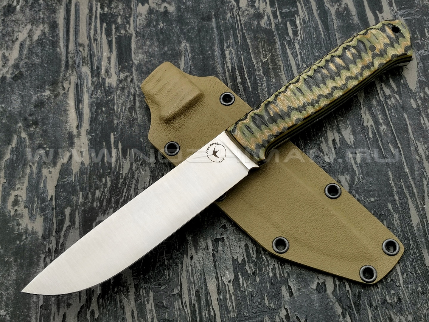 Apus Knives нож Raider сталь K110 рукоять G10 camo