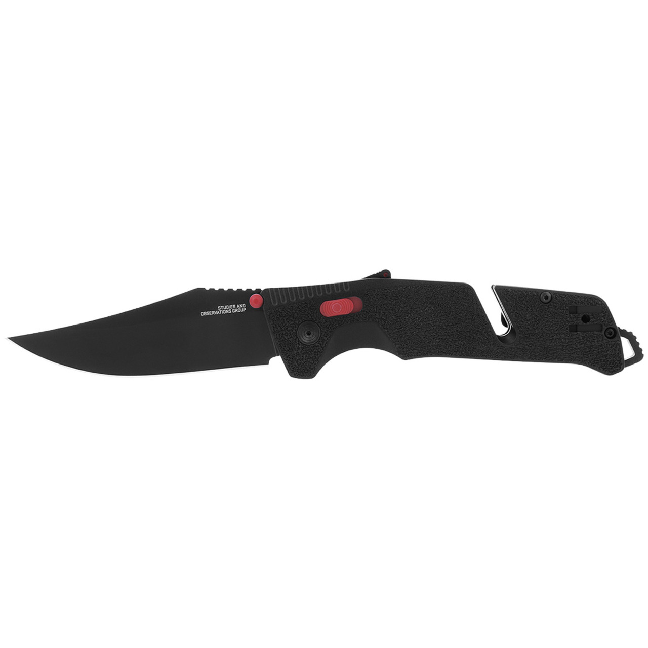 Нож SOG Trident AT - Black & Red 11-12-01-41 сталь CRYO D2 рукоять GRN