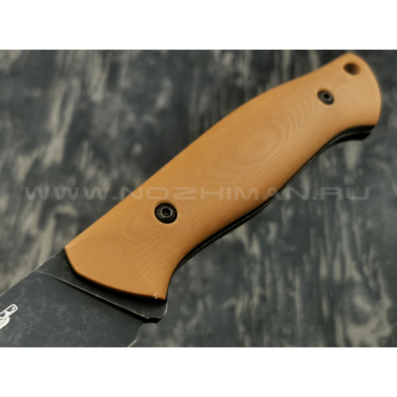 N.C.Custom нож Pride сталь D2 блэквош, рукоять G10 brown