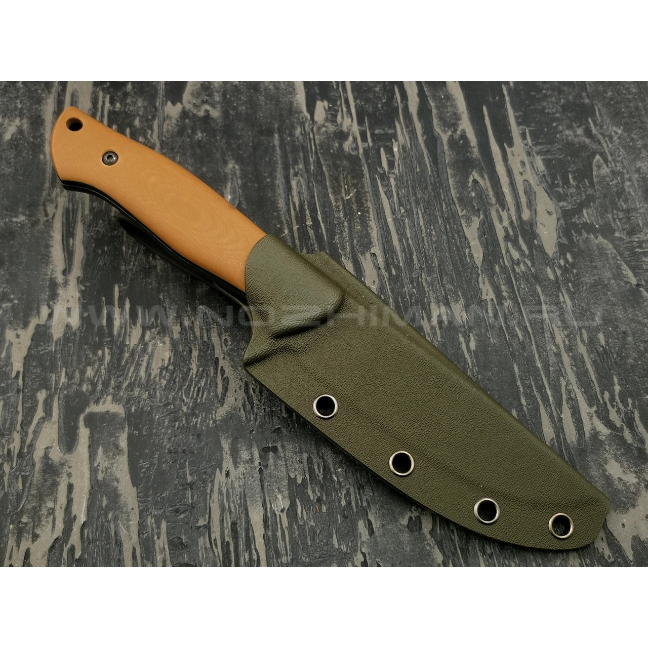 N.C.Custom нож Pride сталь D2 блэквош, рукоять G10 brown
