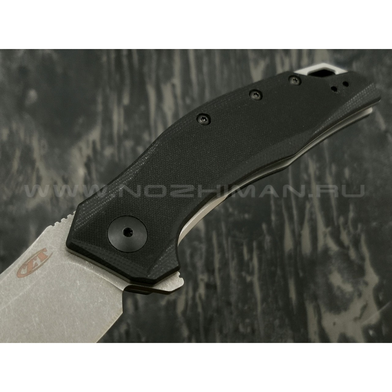 Zero Tolerance нож 0357 сталь CPM 20CV стоунвош, рукоять G10 black