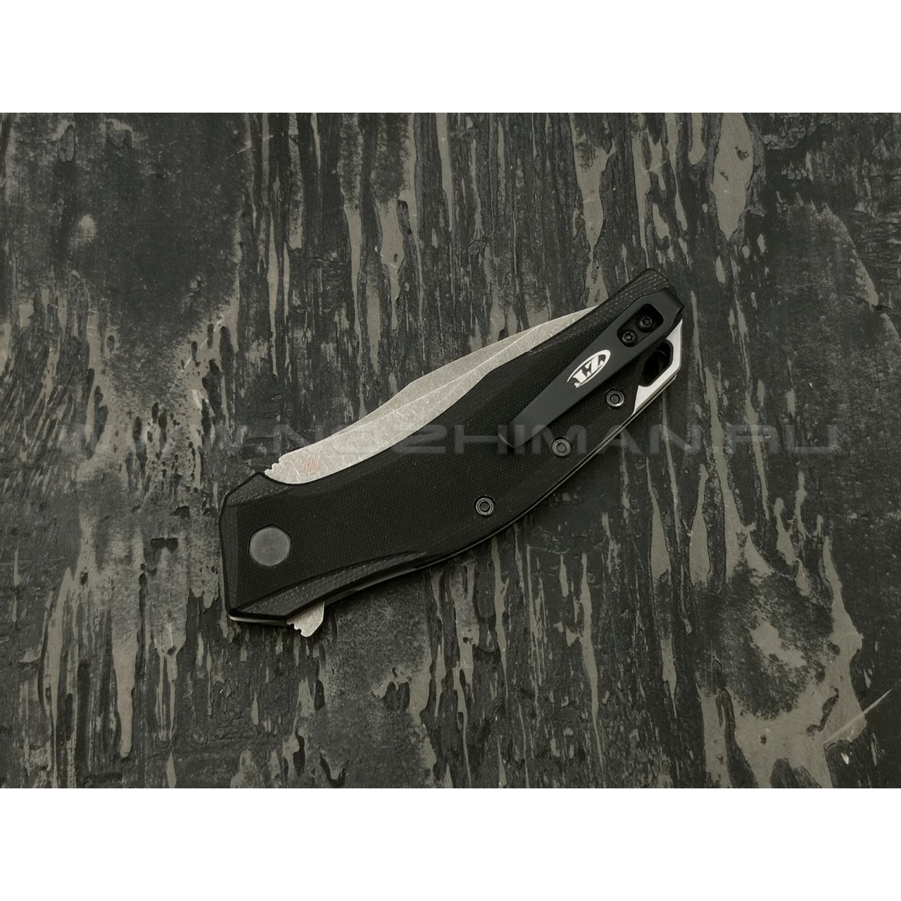 Zero Tolerance нож 0357 сталь CPM 20CV стоунвош, рукоять G10 black