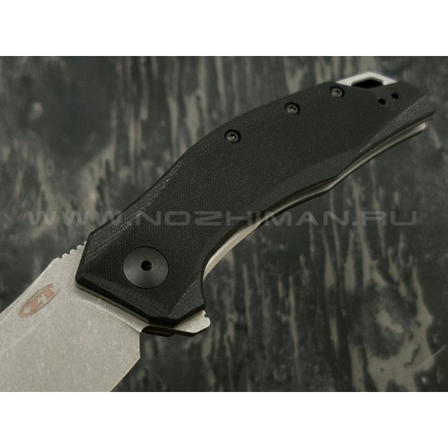 Zero Tolerance нож 0357 сталь CPM 20CV стоунвош, рукоять G10 black
