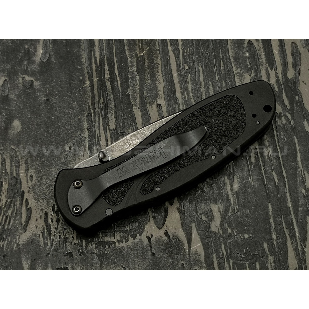 Нож Kershaw Blur 1670BW сталь 14C28N блэквош рукоять Aluminum 6061-T6 black