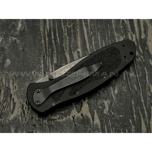Нож Kershaw Blur 1670BW сталь 14C28N блэквош, рукоять Trac-Tec, Aluminum 6061-T6 black