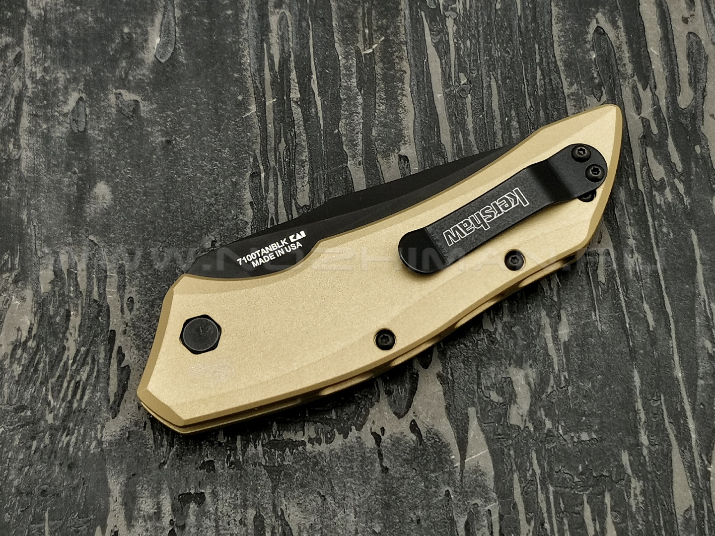 Нож Kershaw Launch 1 7100TANBLK сталь CPM154 DLC black рукоять Aluminum 6061-T6 Tan
