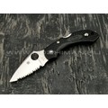 Нож Spyderco Dragonfly 2 C28SBK2 serrated, сталь VG-10 satin, рукоять FRN black