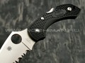Нож Spyderco Dragonfly 2 C28SBK2 serrated, сталь VG-10 satin, рукоять FRN black