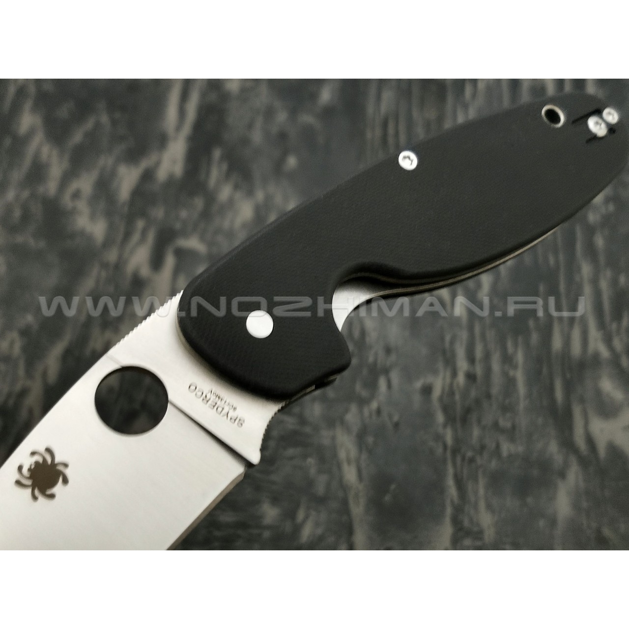 Нож Spyderco Emphasis Plain C245GP, сталь 8Cr13MoV satin, рукоять G10 black