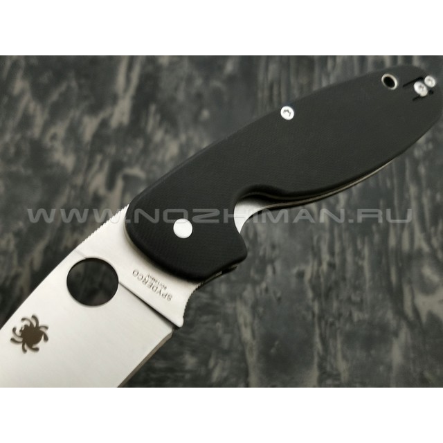 Нож Spyderco Emphasis Plain C245GP, сталь 8Cr13MoV satin, рукоять G10 black
