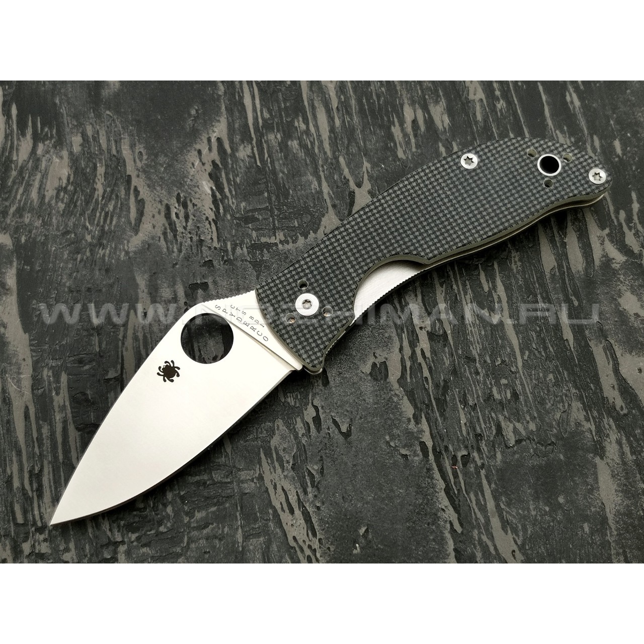 Нож Spyderco Alcyone C222GPGY, сталь CTS-BD1 satin, рукоять G10 grey