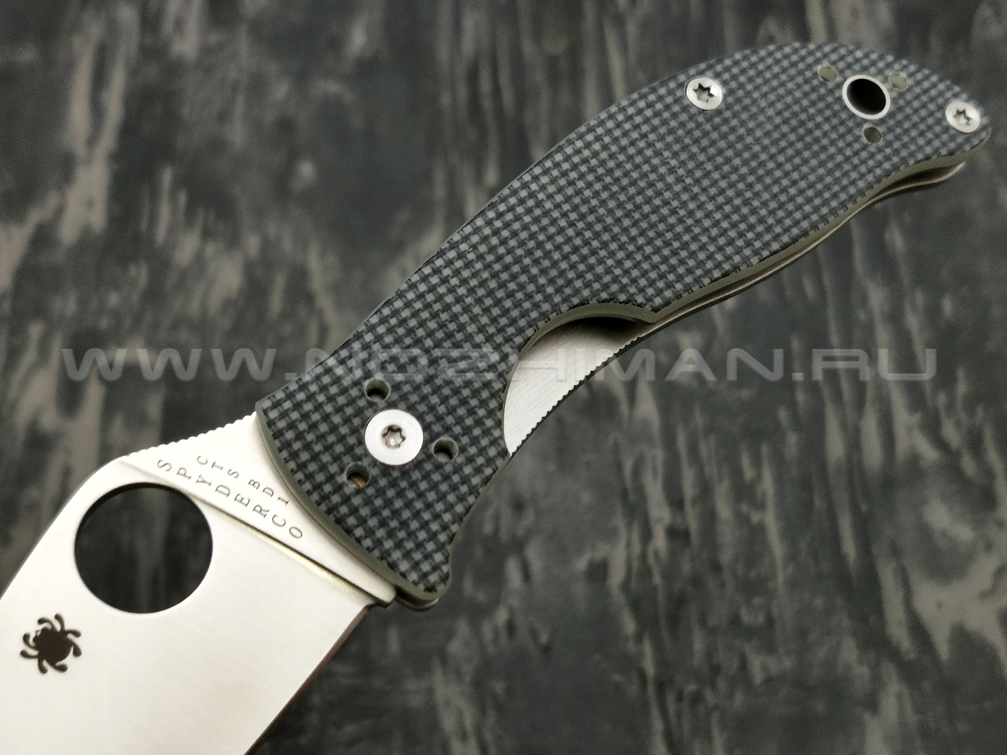 Нож Spyderco Alcyone C222GPGY, сталь CTS-BD1 satin, рукоять G10 grey