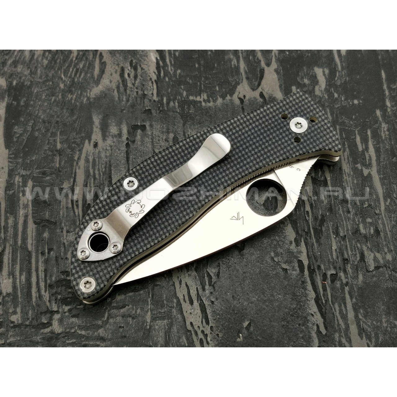 Нож Spyderco Alcyone C222GPGY, сталь CTS-BD1 satin, рукоять G10 grey