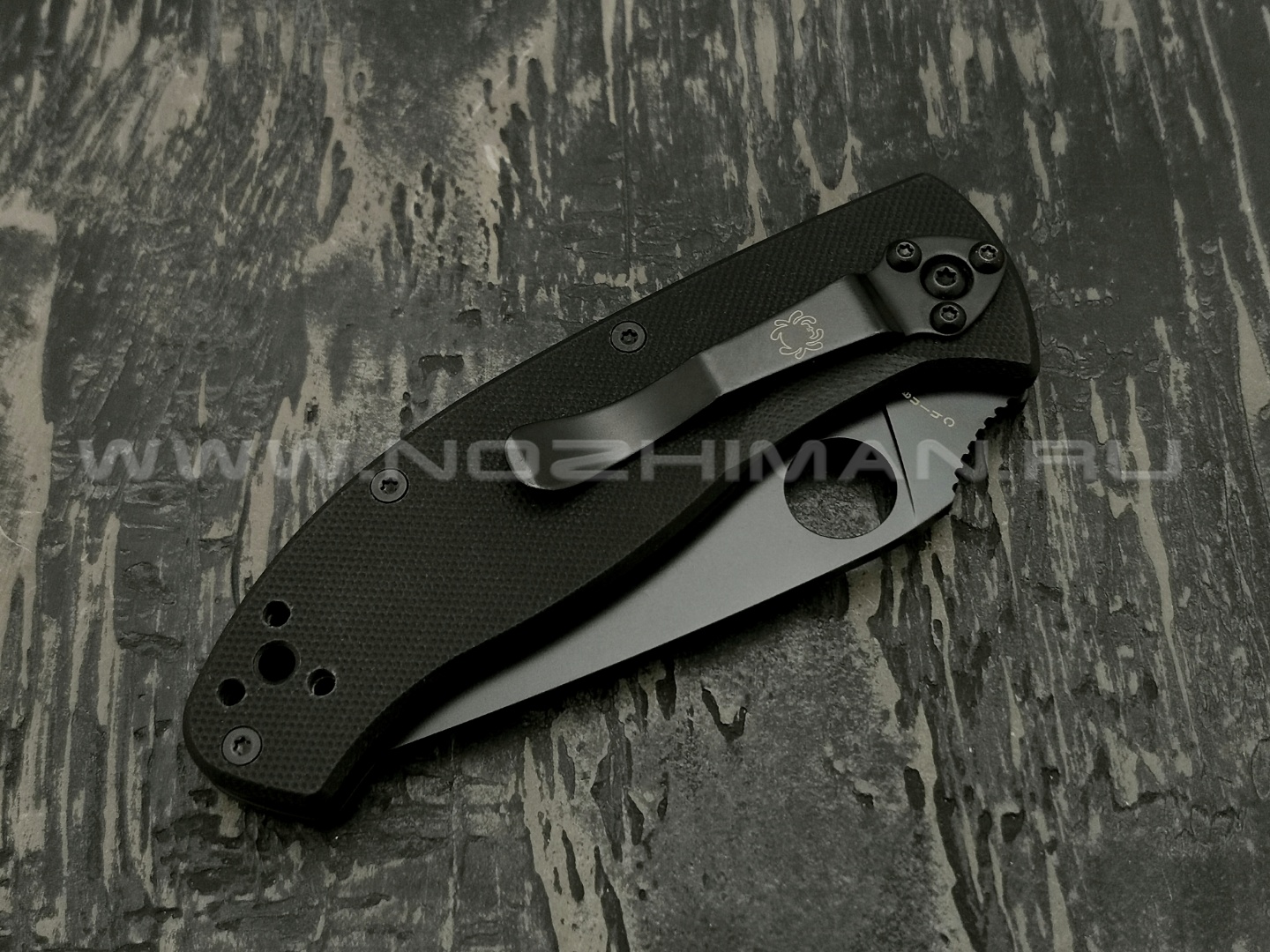 Нож Spyderco Tenacious PS C122GBBKPS, сталь 8Cr13MoV black, рукоять G10 black