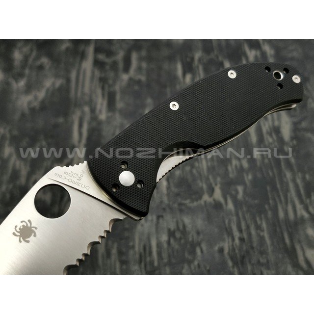 Нож Spyderco Tenacious PS C122GPS, сталь 8Cr13MoV satin, рукоять G10 black