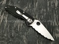 Нож Spyderco Tenacious Serrated C122GS, сталь 8Cr13MoV satin, рукоять G10 black