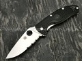 Нож Spyderco Tenacious PS C122PSBK, сталь 8Cr13MoV satin, рукоять FRN black