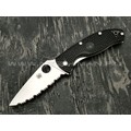 Нож Spyderco Tenacious Serrated C122SBK, сталь 8Cr13MoV satin, рукоять FRN black Нож Spyderco Tenacious Serrated C122SBK, сталь 8Cr13MoV satin, рукоять FRN black