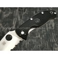 Нож Spyderco Tenacious Serrated C122SBK, сталь 8Cr13MoV satin, рукоять FRN black Нож Spyderco Tenacious Serrated C122SBK, сталь 8Cr13MoV satin, рукоять FRN black