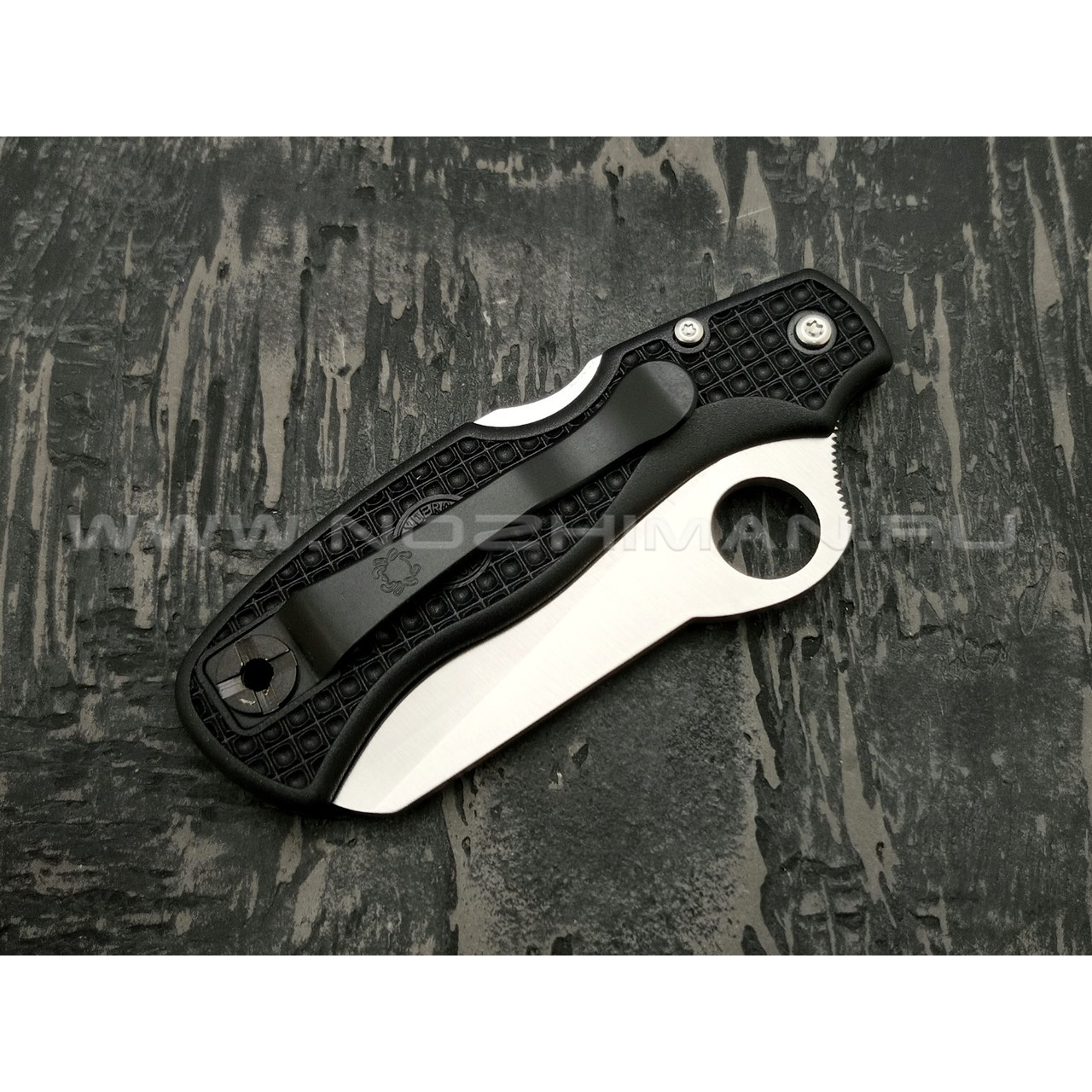 Нож Spyderco Rescue 79mm C45SBK, сталь VG-10 satin, рукоять FRN black
