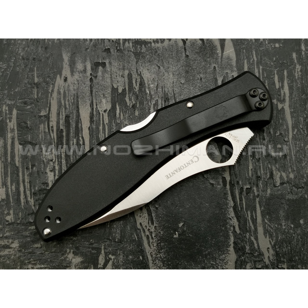 Нож Spyderco Centofante 3 C66PBK3, сталь VG-10 satin, рукоять FRN black