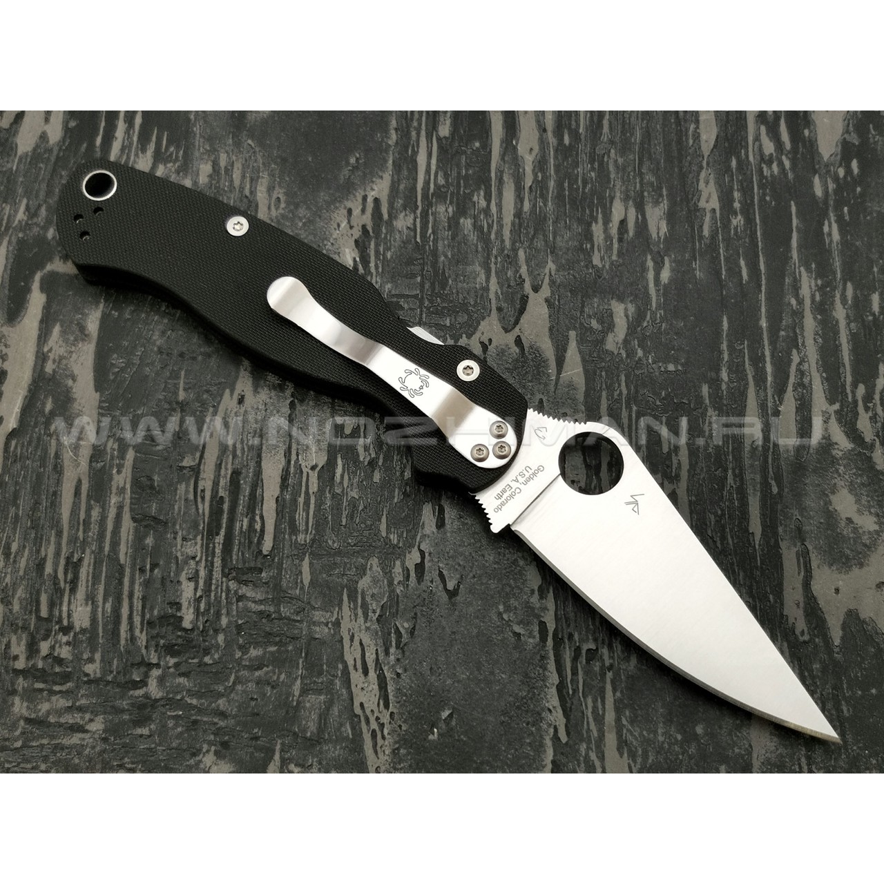 Нож Spyderco Para Military 2 C81GP2, сталь CPM S30V, рукоять G10 black