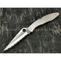 Нож Spyderco Police Serrated C07S, сталь VG-10 satin, рукоять Steel 410SS