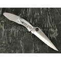 Нож Spyderco Police Serrated C07S, сталь VG-10 satin, рукоять Steel 410SS