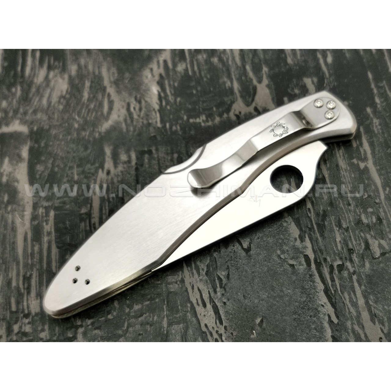 Нож Spyderco Police Serrated C07S, сталь VG-10 satin, рукоять Steel 410SS