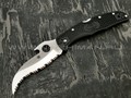 Нож Spyderco Matriarch 2 Emerson C12SBK2W, сталь VG-10 satin, рукоять FRN black