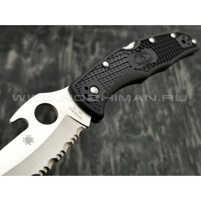 Нож Spyderco Matriarch 2 Emerson C12SBK2W, сталь VG-10 satin, рукоять FRN black