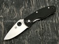 Нож Spyderco Persistence C136GP, сталь 8Cr13MoV satin, рукоять G10 black
